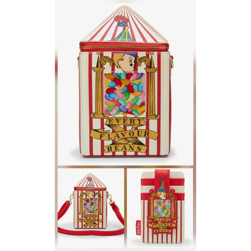 NEW‎ Loungefly Harry Potter Bertie Bott's Crossbody Figural Bag & Cardholder Set